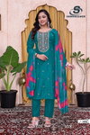Sufy Vol 3 By Sankheswer Viscose Kurti With Bottom Dupatta Suppliers In India